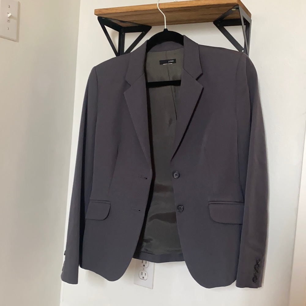 J.Crew Dark gray women’s suit jacket in size 6